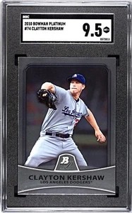 2010 Bowman Platinum #74 Clayton Kershaw SGC 9.5 MINT+ - Picture 1 of 2