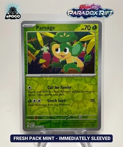 Pansage 004/182 Pokémon Holo Inverso JCC: Paradox Rift ¡COMO NUEVO ENVIADO HOY! - Imagen 1 de 2