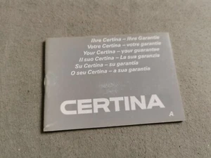 Certina vintage warranty booklet blank for Ds models newoldstock condition - Picture 1 of 9