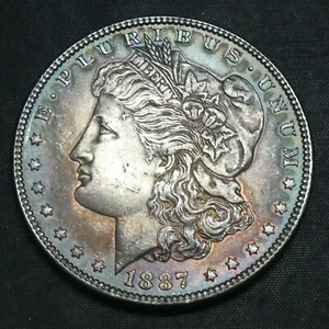 1887 Morgan Silver Dollar $1 US Mint Coin - Picture 1 of 2