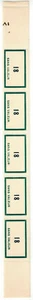 Timbre fictif N° 109 en fragment de feuille de 5 timbres Neuf ** MNH - Picture 1 of 1