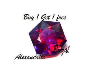 Rare 8 CT Russian Color Changing Flawless Hexagon Cut Alexandrite Loose Gemstone - Picture 1 of 8