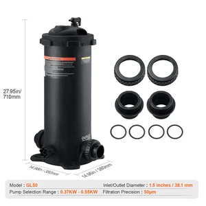 Succebuy Cartridge Pool Filter 50/325/425/525 Sq. Ft Filter Area Inground Pool F - Picture 1 of 16