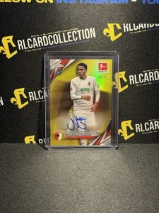 24/25 Topps Chrome Bundesliga - Noahkai Banks - Auto Yellow /75 - Picture 1 of 3