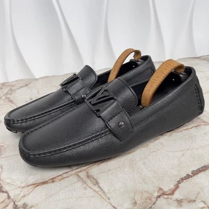 Mocasines Louis Vuitton Monte Carlo gris oscuro cuero Taiga 8,5 LV 9,5 EE. UU. 42,5 - Imagen 1 de 12
