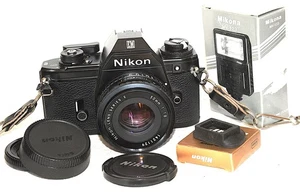 NIKON EM REFLEX 24x36 OBJECTIF NIKON 1,8/50MM SERIE E TRES BON ETAT - Imagen 1 de 6