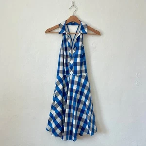 Guess - Pin-Up-Minikleid mit offenem Rücken und Gingham-Karo-Print Größe 2 - Bild 1 von 15