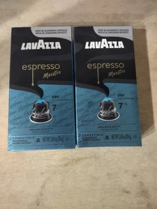 Cápsulas de café espresso descafeinado Lavazza DEK Nespresso originales - BB 30/07/25 - 20 cápsulas - Imagen 1 de 9