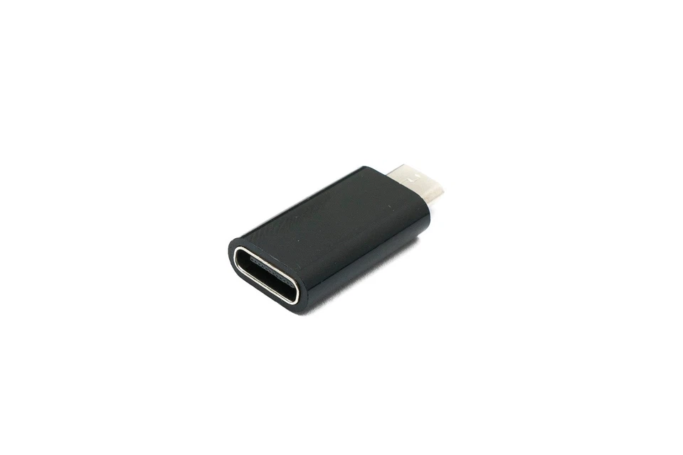 SYSTEM-S USB 3.1 Adapter Typ C Buchse zu 2.0 Micro B Stecker in Schwarz - Bild 1 von 4