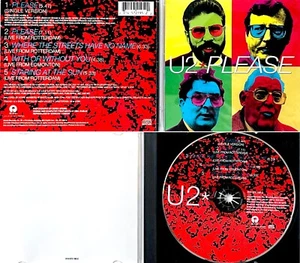 U2 *VG+* "PLEASE" 1997 US ISLAND CD SINGLE + 4 LIVE TRACKS - Imagen 1 de 1
