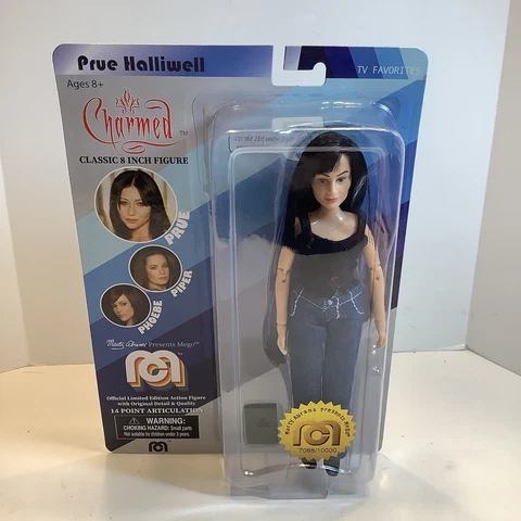 Mego Charmed PRUE HALLIWELL Figure 8” Doll NEW, Sealed, Limited Cover