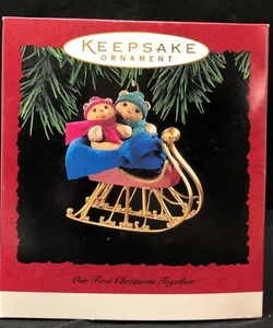 HALLMARK RICORDO ORNAMENTO IL NOSTRO PRIMO NATALE INSIEME 1994 - Foto 1 di 4