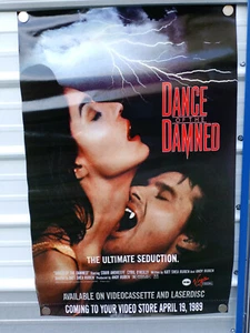 DANCE OF THE DAMNED Vintage Movie Poster Double Sided 1989 - Picture 1 of 9
