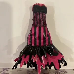 Monster High Doll Draculaura Sweet Screams Black & Hot Pink Strapless Dress - Picture 1 of 2
