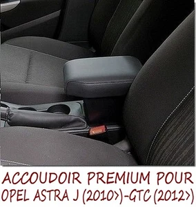 OPEL ASTRA J - GTC - ACCOUDOIR PREMIUM - VAUXHALL -NOIR -ARMREST- MITTELARMLEHNE - Imagen 1 de 1