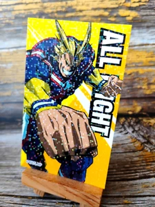 Tarjeta adhesiva All Might - My Hero Academia MHA Wafer - Japón - Imagen 1 de 3