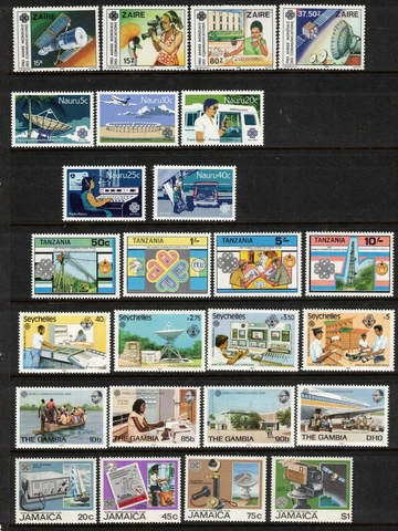 1983 WORLD COMMUNICATIONS YEAR 10 MNH SETS Cover