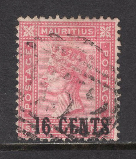 M25306 Mauricio 1883 SG112 QV: 16c en 17c rosa FU, gato 60£ Foto 1 de 1