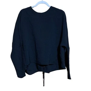 Top donna nero Soha manica lunga crepe schiena pizzo IRO taglia 36 - Foto 1 di 6