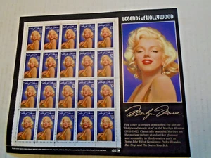 Marilyn Monroe USPS Stamps - Full Sheet of (20)-32 Cent Stamps - Picture 1 of 3