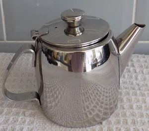 Vintage Retro Sunnex 18-8 Stainless Steel 1 Pint Tea/ Coffee Pot, Flip Lid - Picture 1 of 4