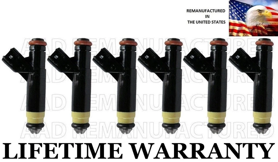 6X Inyectores de combustible Siemens OEM para Dodge Caravan Chrysler Town & Country 3,8 L V6 Foto 1 de 2