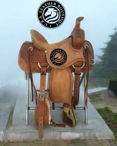 Western Roper Ranch Horse Saddle With Matching Tack Set - Picture 1 of 4