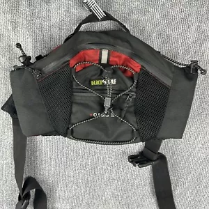Black Wolf Waist Bag Black Mini Hip Pack Hiking Oasis 2 Outdoor Buckle Pockets - Picture 1 of 12