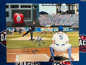 David Wright & Mike Piazza DUAL Autographed 16x20 Photo (JSA) - Picture 1 of 1