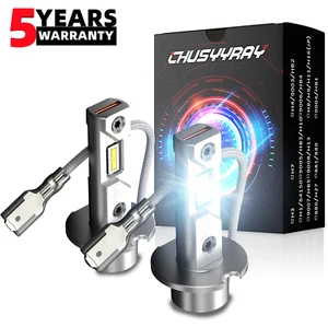 2X H3 LED Fog Light Bulb Conversion Kit Super Bright Canbus 6000K Xenon White - Picture 1 of 11