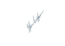Florence Griffith Joyner signed 4x6 inch white card autograph