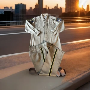 California Highway Patrol Uniforme Completo CHP Camisa Grande 33/27 Pantalón - Imagen 1 de 17