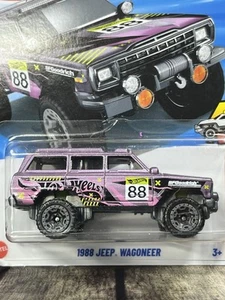 Hot Wheels 1988 Jeep Wagoneer 4x4 Pink Diecast Sealed USED NM Condition - Picture 1 of 8