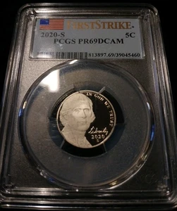 2020 S Jefferson Nickel PCGS PR69DCAM  First Strike - Picture 1 of 2