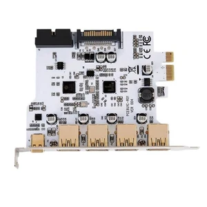 PCIE to USB3.2 GEN1 Expansion Card 4 Port 19 Pin Type-A Type-C PCI Converter - Zdjęcie 1 z 11