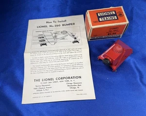 Lionel 260 Die Cast Illuminated Bumper/Original Box & Instructions - Picture 1 of 1