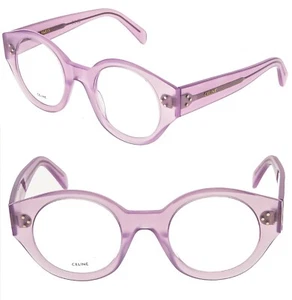 CELINE 50123 BOLD 3 puntos marco óptico lila mate 48 mm gafas CL50123I 078 - Imagen 1 de 11