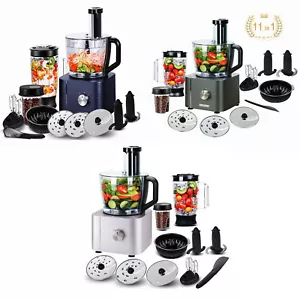 11 in 1 Küchenmaschine Profi Standmixer 1100 W Mixer Rühr- und Knetmaschine Koch - Bild 1 von 27