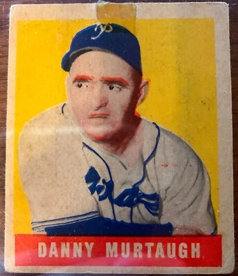 1948 Leaf #142 DANNY MURTAUGH | SHORT PRINT | VERY RARE FIND | GRADEABLE - Image 1 of 2
