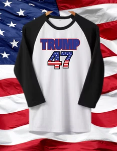 Camiseta de béisbol TRUMP 47 (M, L, XL, 2XL) - Imagen 1 de 1