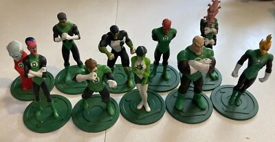 2000-2001 DC прямой зеленый фонарь корпус ПВХ фигурка игрушка набор лот Синестро Джордан - Изображение 1 из 4