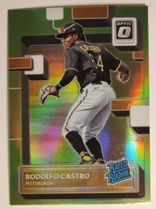 2022 Donruss Optic RODOLFO CASTRO #90 Rated Rookie verde lime Prizm RC - Foto 1 di 2