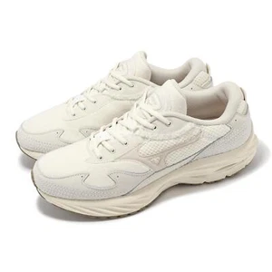 Mizuno Wave Rider Beta Beige Grey Men Casual LifeStyle Shoes Sneaker D1GA2462-01 - Picture 1 of 8