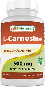 Best Naturals L-Carnosine 500 Mg 100 Vcaps - Picture 1 of 12