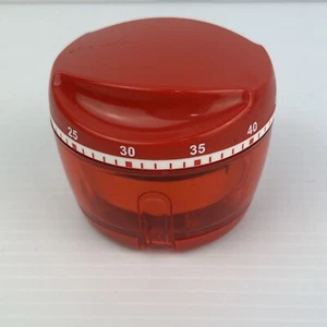 Tupperware Mini Chopper Kitchen Timer Red As New - Picture 1 of 13