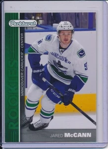 Tarjeta de novato verde Parkhurst Upper Deck Jared McCann 2015-16 RC #PR-9 - Imagen 1 de 1