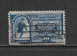 UNITED STATES SCOTT E2 USED FINE+ - 1888 10c BLUE SPECIAL DELIVERY ISSUE (F) - Picture 1 of 2