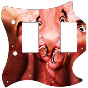 SG Standard Pickguard Custom Gibson Graphical Guitar Scratch Plate Creepy Face - Picture 1 of 1