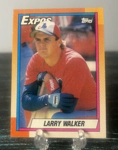 Larry Walker 1990 Topps #757 Montreal Expos Rookie. - Picture 1 of 2