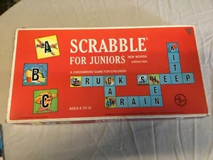 Scrabble for Juniors Vintage - Selchow & Righter - 1964 - Edition 2. Family Kid - Picture 1 of 14